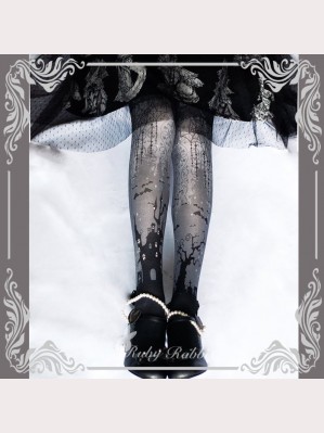 Ruby Rabbit Halloween Gothic Lolita Style Tights (RR01)